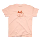 MONKUMIKOの座るこねこ（赤） Regular Fit T-Shirt