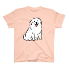 ぺろぺろぺろぺろ【せいこせんせい】のグレートピレニーズ【せいこせんせい】犬 スタンダードTシャツ