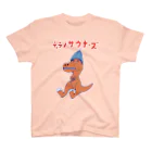 NIKORASU GOのサウナダジャレデザイン「ティラノサウナーズ」 スタンダードTシャツ