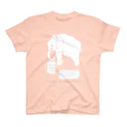 月夜のタツノオトシゴのFind the vanished elephant スタンダードTシャツ