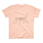 月夜のタツノオトシゴのFind the swirl cat スタンダードTシャツ