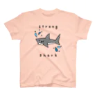 強いサメの水飛沫な強いサメ スタンダードTシャツ