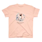 Miyagawa_nekoのシャム猫と花  スタンダードTシャツ