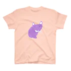 NIKORASU GOのパープルにゃんこ（Tシャツ・パーカー・グッズ・ETC） スタンダードTシャツ