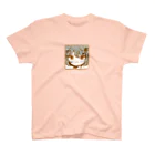 可愛い研究所 SUZURI部のレトロなブラウンちゃん Regular Fit T-Shirt