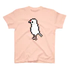 たかはらの背伸びしてる白文鳥 スタンダードTシャツ