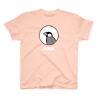 たかはらの文鳥派(桜)白文字 スタンダードTシャツ