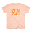 始季彩＠suzuriの百花繚乱-橙 Regular Fit T-Shirt