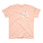 なまけもんのいちごのショートケーキ スタンダードTシャツ