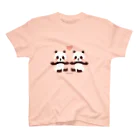 キッチュの双子の赤ちゃんパンダ スタンダードTシャツ