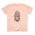 CREAMY YODAのソフトクリームモノクロネコ Regular Fit T-Shirt