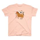 poniponiの楽しそうな馬ヤギ猫！ Regular Fit T-Shirt