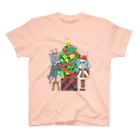 miku'ꜱGallery星猫のクリスマス🎄私mikuとうちの子２にゃんのX'mas🎄ツリーVer. スタンダードTシャツ