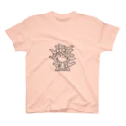 Ikarus ギリシャ神話の芸術のメデューサかわいい顔ヘビハロウィーン Regular Fit T-Shirt