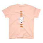 NIKORASU GOのユーモアダジャレデザイン「パンパンパンショパンパンパン」 スタンダードTシャツ