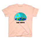 AVANT-GARDE　RESEARCH　REPORT　-アヴァンギャルド・リサーチ・リポート-のフラットアース　(FLAT　EARTH）透明背景 Regular Fit T-Shirt