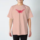 いきものだもののピンクのカニさん Regular Fit T-Shirt