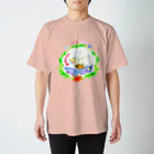 ともしびSUZURIショップの音符よ青空へ飛べ Regular Fit T-Shirt