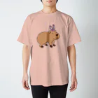 ふがし@カピバラグッツ販売中！のカピバラ、うさぎになる。 スタンダードTシャツ