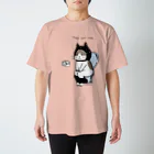 ほっかむねこ屋（アトリエほっかむ）のトイレねこ　黒 スタンダードTシャツ