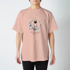 Miyagawa_nekoのシャム猫と花  スタンダードTシャツ