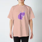 NIKORASU GOのパープルにゃんこ（Tシャツ・パーカー・グッズ・ETC） スタンダードTシャツ