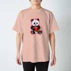 油絵描きの小物売り場の苺パンダヴァンパイア Regular Fit T-Shirt