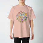 むむむのいきもの研究所の秋のきのこ族 スタンダードTシャツ