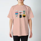 ヨシサコツバサのレトロ看板風エフェクター スタンダードTシャツ