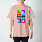 STICKTOBELIEFのcolor square Regular Fit T-Shirt