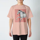 馬の絵の画家　斉藤いつみの馬の素描Tシャツ10 スタンダードTシャツ