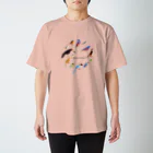 エダマメトイチ雑貨店のI love birds A 大 Regular Fit T-Shirt