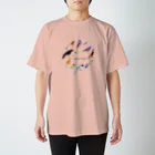 エダマメトイチ雑貨店のI love birds A 大 スタンダードTシャツ