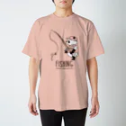 キッチュのスポーツパンダ　フィッシング スタンダードTシャツ