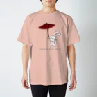 松や SUZURI店の番傘うさぎ スタンダードTシャツ