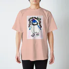 ヤママユ(ヤママユ・ペンギイナ)の令和ぺんぎん－桜ふぇありー‐ Regular Fit T-Shirt