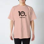 kaeru10の黒ロゴ_大崎弘子 スタンダードTシャツ