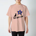 Yuko’ｓ Galleryの【開運祈願】星に願いを！ Wish upon a star! 戌年生まれ守護梵字キリーク Regular Fit T-Shirt