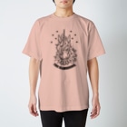 7IRO GLAMOUROUSのノエル・デストロイ・クラッシャー線画Tシャツ淡色 Regular Fit T-Shirt
