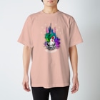 7IRO GLAMOUROUSのノエル・デストロイ・クラッシャーTシャツ☆白文字 Regular Fit T-Shirt