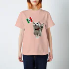 花鶴亀商店のカルロッタ🇮🇹鶴ちゃん＆亀① スタンダードTシャツ