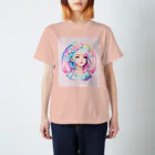 でぃーぷのPASTEL COLOURS GIRL Regular Fit T-Shirt