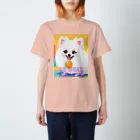 Pom-Dog'sの清楚系白ポメ　ポメ子 Regular Fit T-Shirt