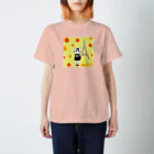 (C)にゃんくしー雑貨店のにゃんくしー in フランス ドットバージョン Regular Fit T-Shirt