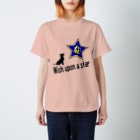 PY Kobo Yuko’ｓ Galleryの【開運祈願】星に願いを！ Wish upon a star! 戌年生まれ守護梵字キリーク Regular Fit T-Shirt