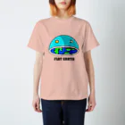 AVANT-GARDE　RESEARCH　REPORT　-アヴァンギャルド・リサーチ・リポート-のフラットアース　(FLAT　EARTH）透明背景 Regular Fit T-Shirt