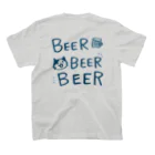 さややん。のお店のビールで喜ぶ！ スタンダードTシャツの裏面