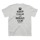 kg_shopの[★バック] KEEP CALM AND BREAD CLIP [ブラック]  スタンダードTシャツの裏面