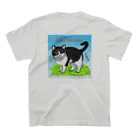 平野郷猫会議事堂の猫会議事堂 でんすけ スタンダードTシャツの裏面