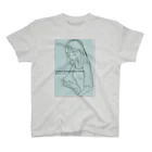 obosa_DENS/SABEAR_shop ＠SUZURIのrough drawing girl-1_ウェア スタンダードTシャツ